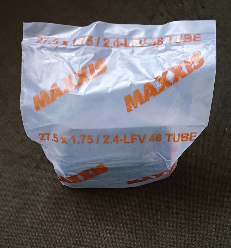 maxxis-27-5x1-75-2-4-48mm-fv-pn-2 تیوپ مکسیس MAXXIS 27.5×1.75/2.4 48mm FV پک نایلونی